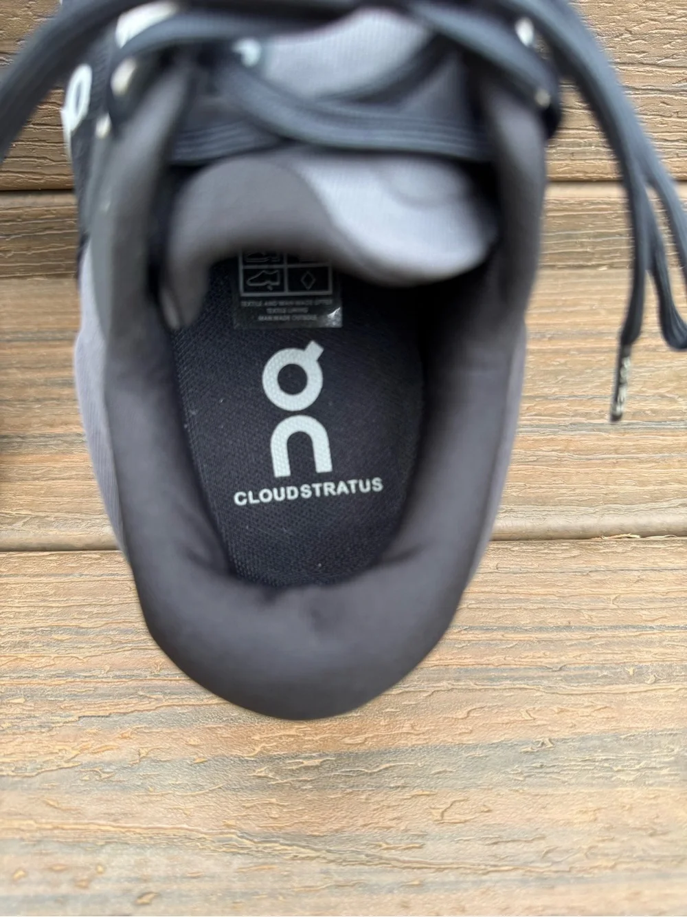 On Running Black and White Women's Athletic Running Shoes